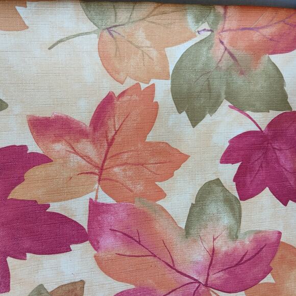 Linens 'n Things XL autumn leaves tablecloth 118" x 59" yellow fall Vintage - Picture 2 of 7